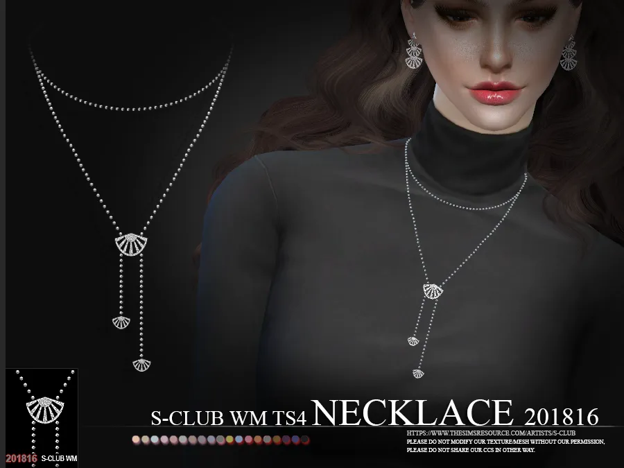 S-Club ts4 WM Necklace F 201816