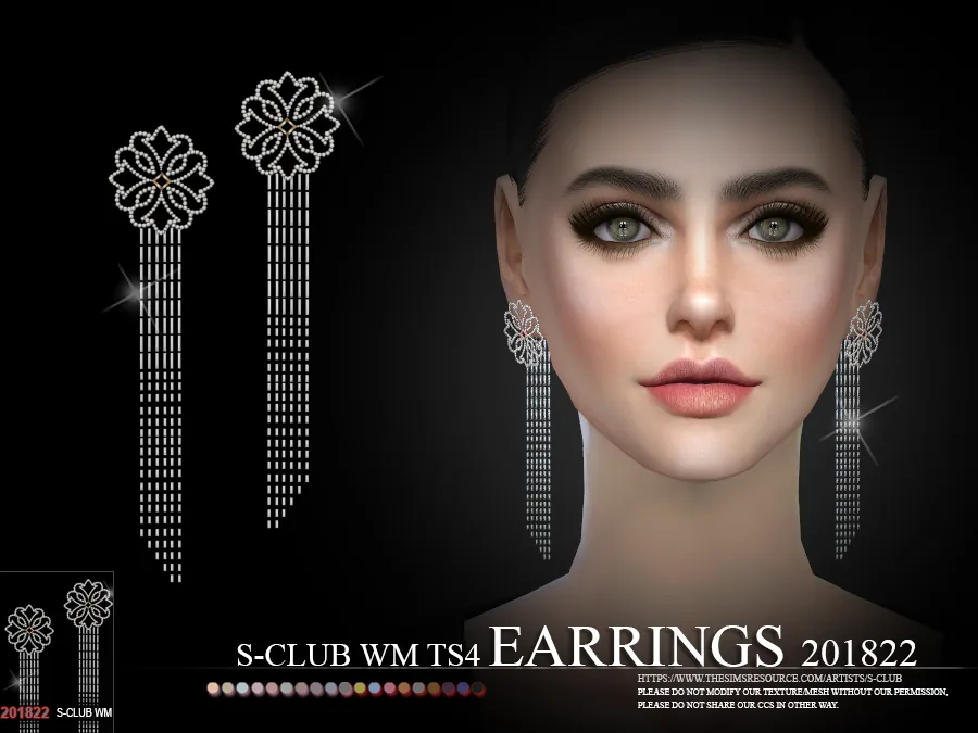 S-Club ts4 WM EARRINGS F 201822