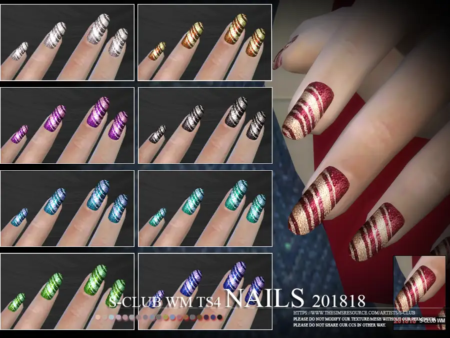 S-Club ts4 WM Nails  201818