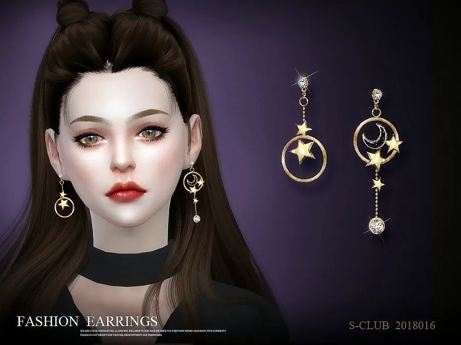 S-Club LL ts4 earring 201816