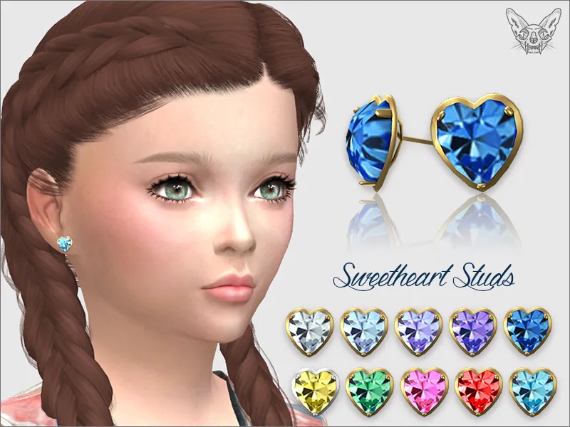 Sweetheart Studs For Kids