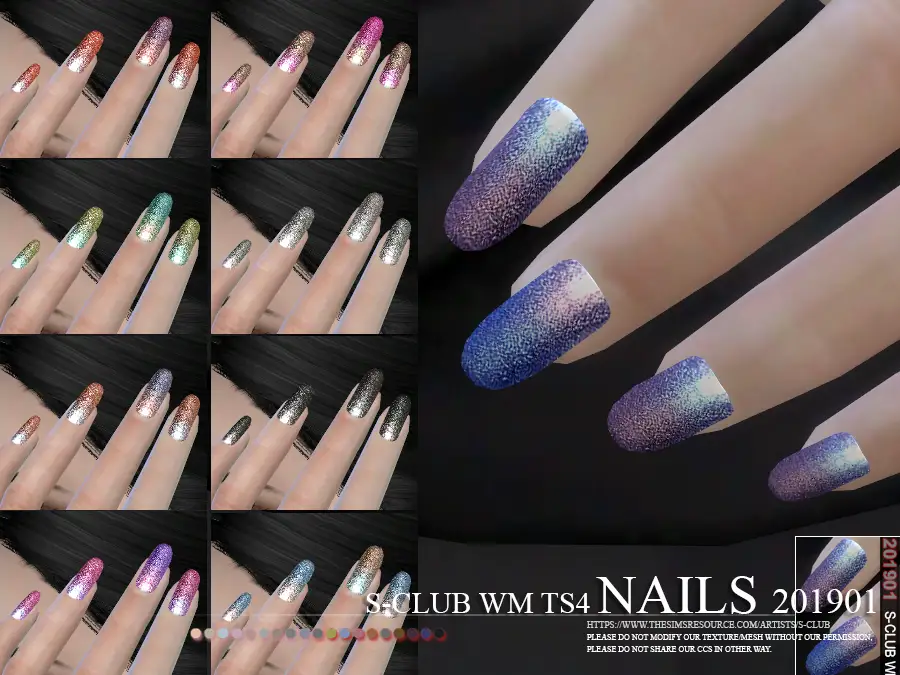 S-Club ts4 WM Nails 201901