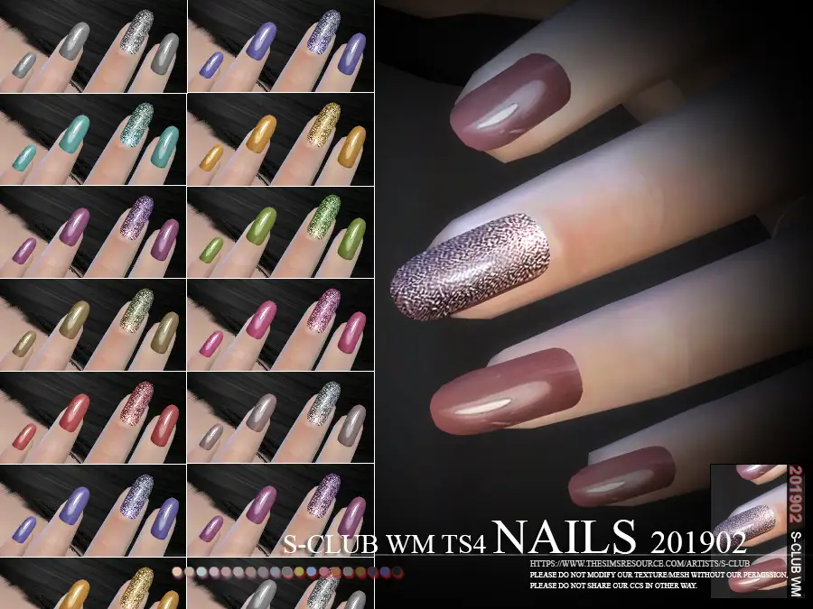 S-Club ts4 WM Nails 201902