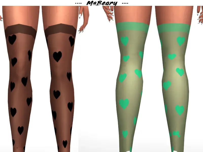Sheer Heart Stockings