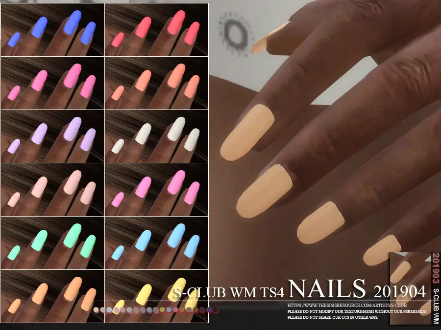 S-Club ts4 WM Nails 201904