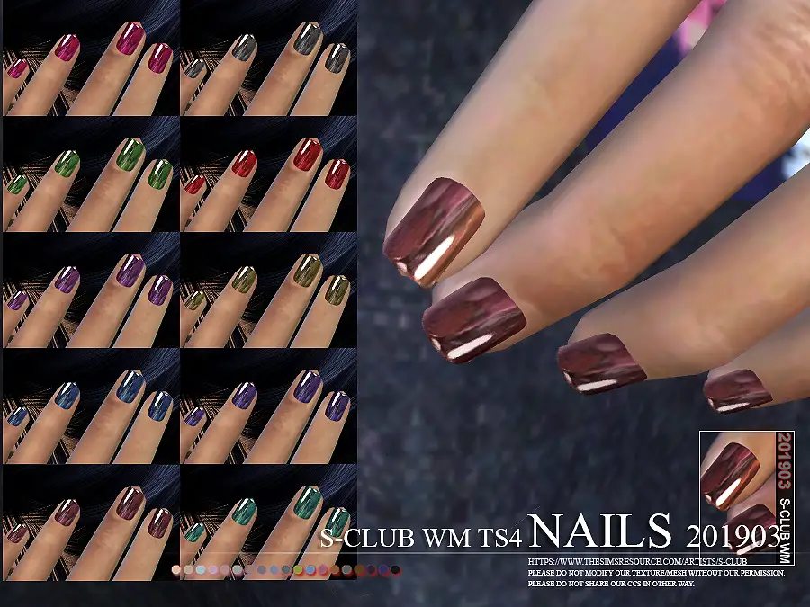S-Club ts4 WM Nails 201903