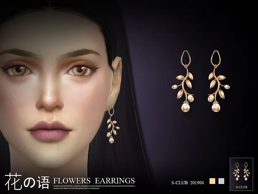 S-Club ts4 LL EARRINGS 201904