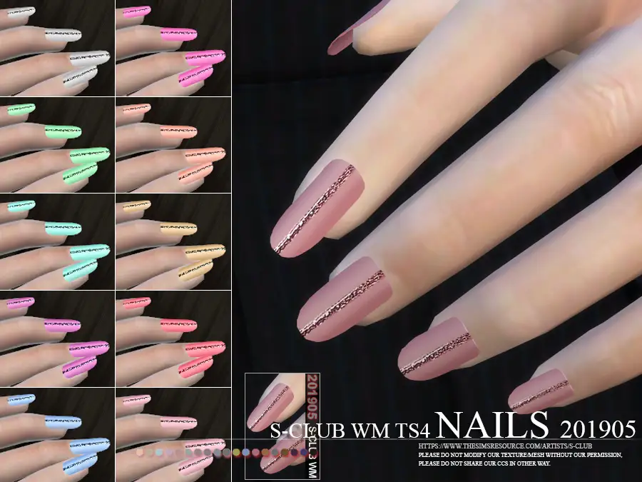 S-Club ts4 WM Nails 201905
