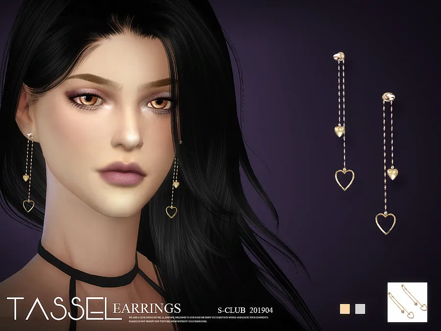 S-Club ts4 LL EARRINGS 201905