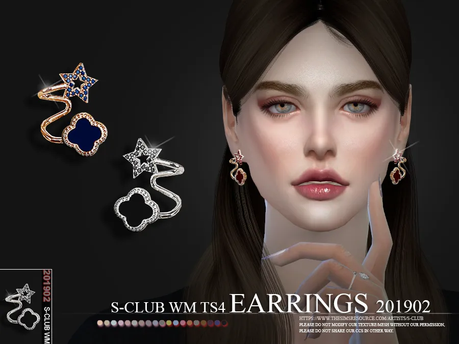 S-Club ts4 WM EARRINGS 201902