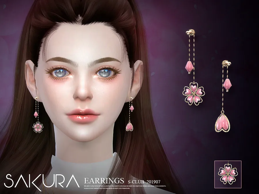 S-Club ts4 LL EARRINGS 201907