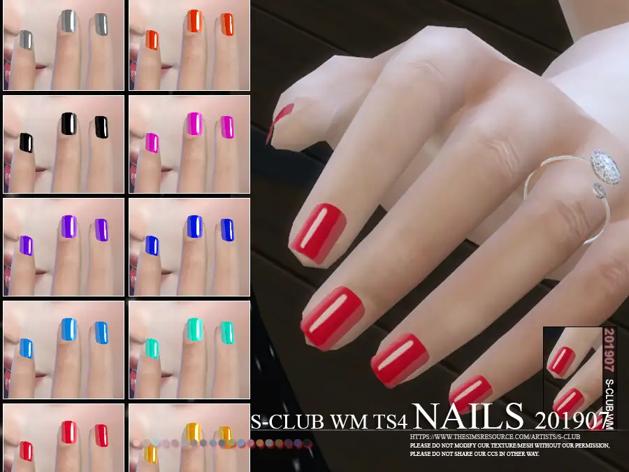 S-Club ts4 WM Nails 201907