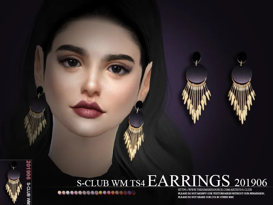S-Club ts4 WM EARRINGS 201906