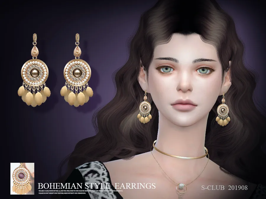 S-Club ts4 LL EARRINGS 201908