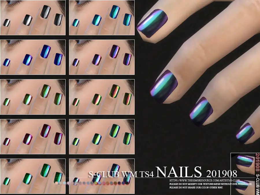 S-Club ts4 WM Nails 201908