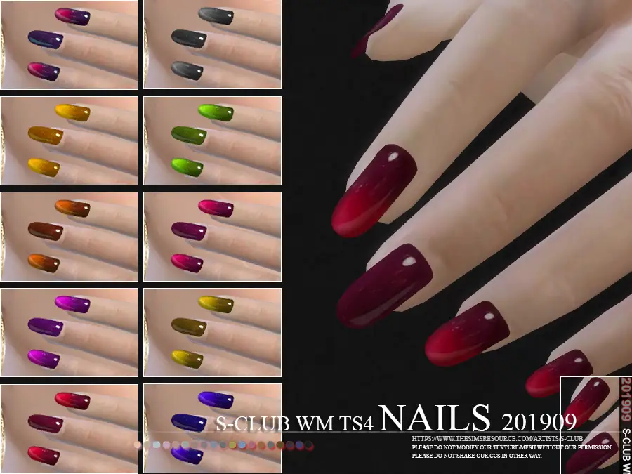 S-Club ts4 WM Nails 201909