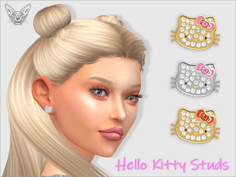 Hello Kitty Studs For Adults