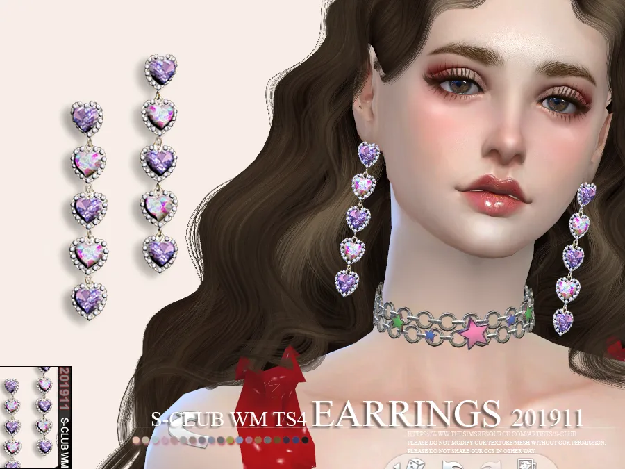 3036830.png S-Club ts4 WM EARRINGS 201911 - Image 1