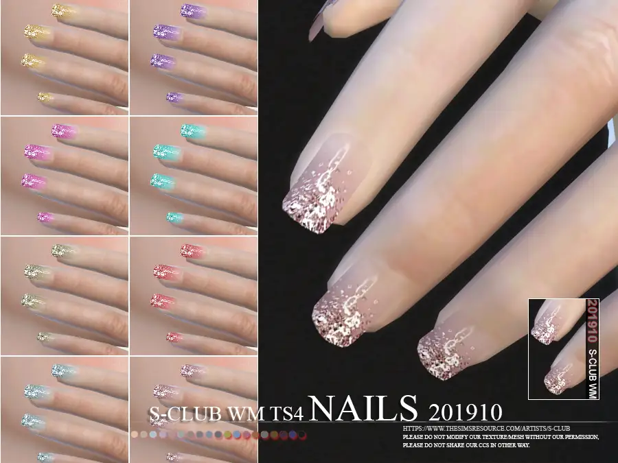 S-Club ts4 WM Nails 201910