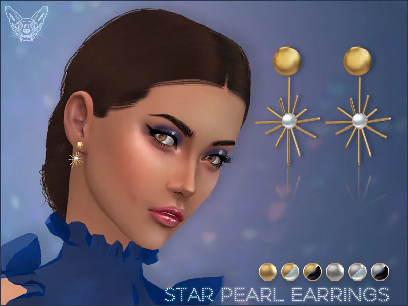 Star Pearl Earrings