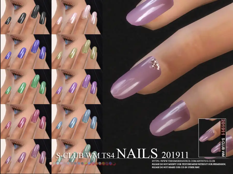 S-Club ts4 WM Nails 201911