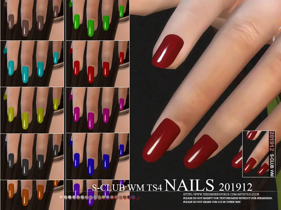 S-Club ts4 WM Nails 201912