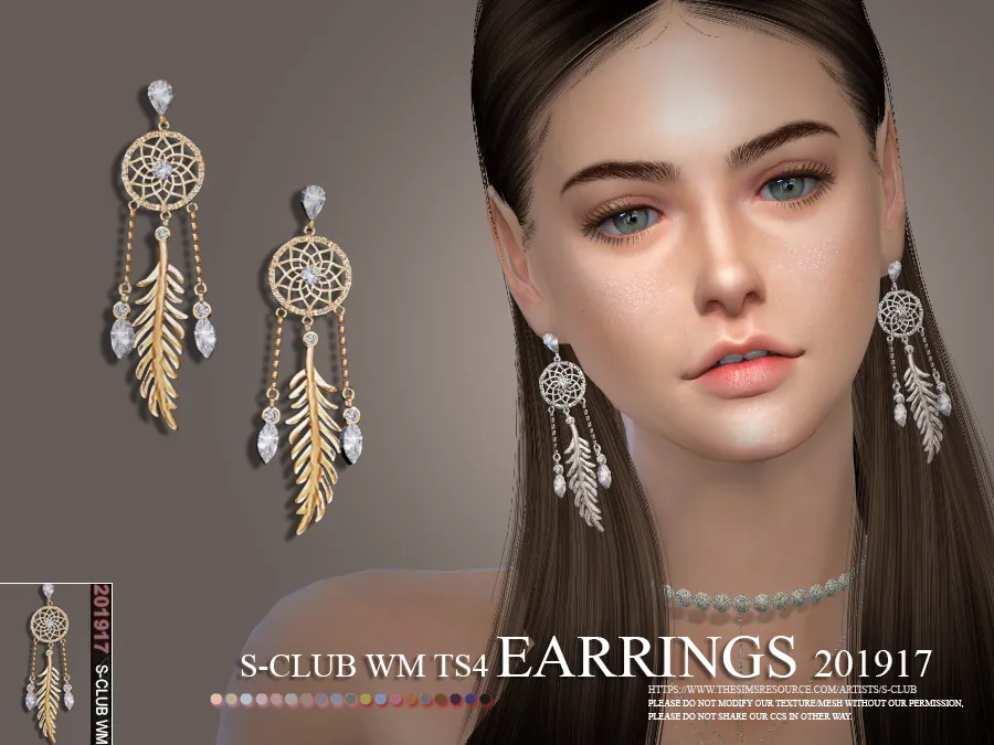 S-Club ts4 WM EARRINGS 201917