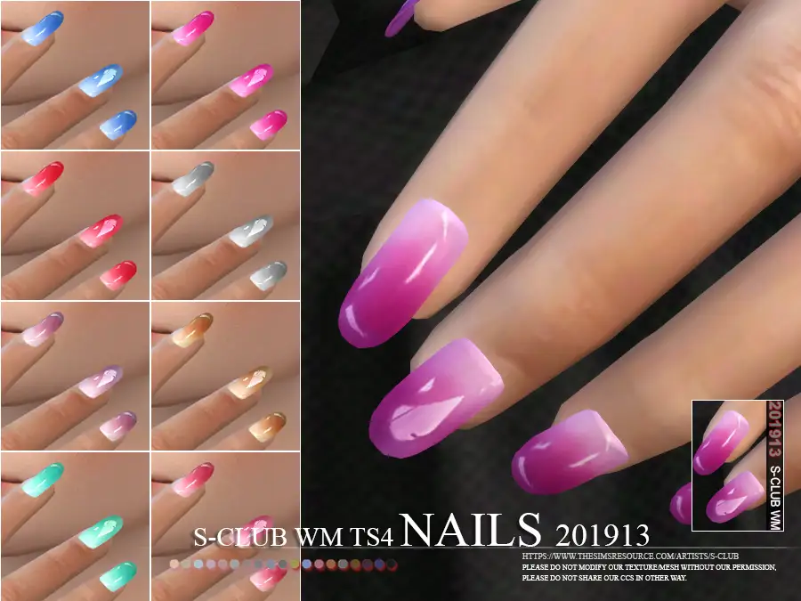 S-Club ts4 WM Nails 201913