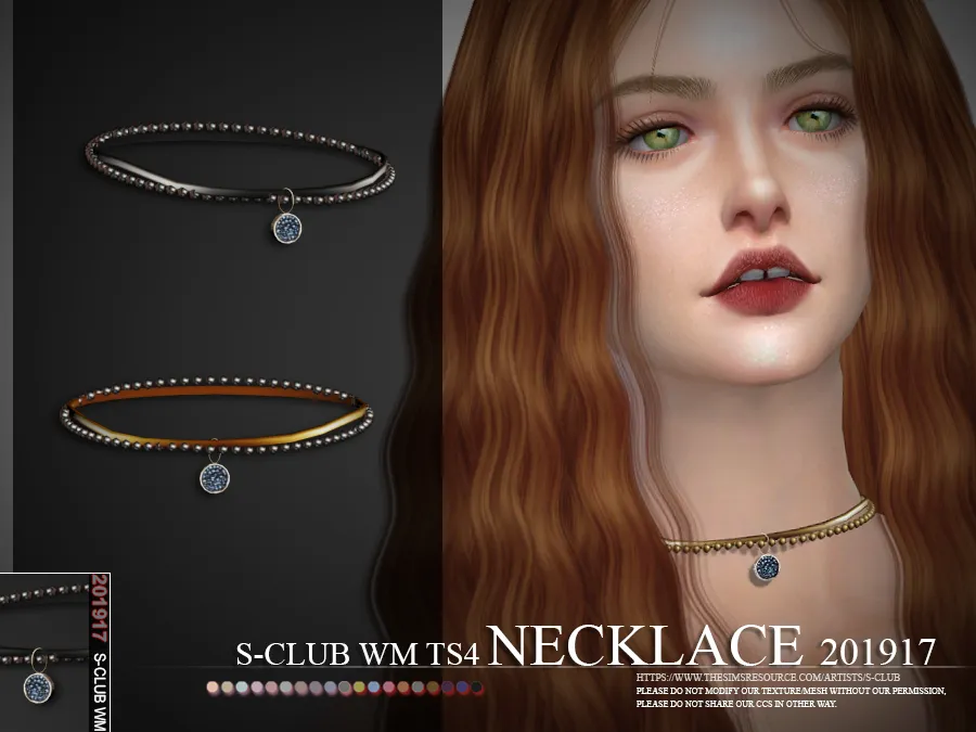 S-Club ts4 WM Necklace 201917
