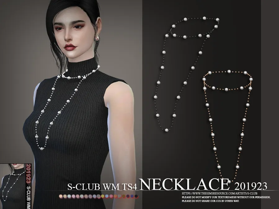 3083301.png S-Club ts4 WM Necklace 201923 - Image 1