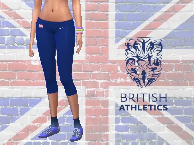 Great Britain Female Athletics Bottoms Long