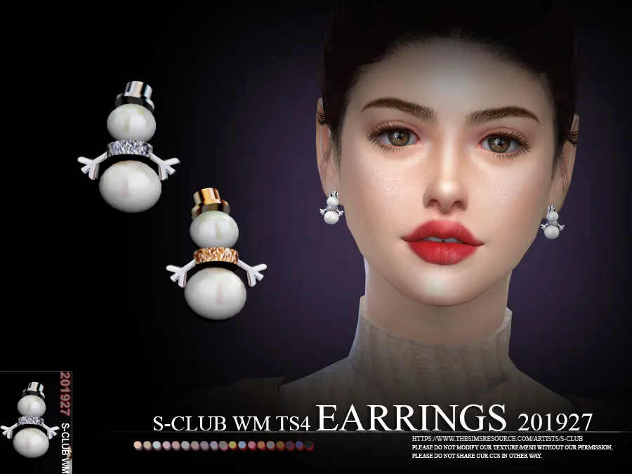 S-Club ts4 WM EARRINGS 201927