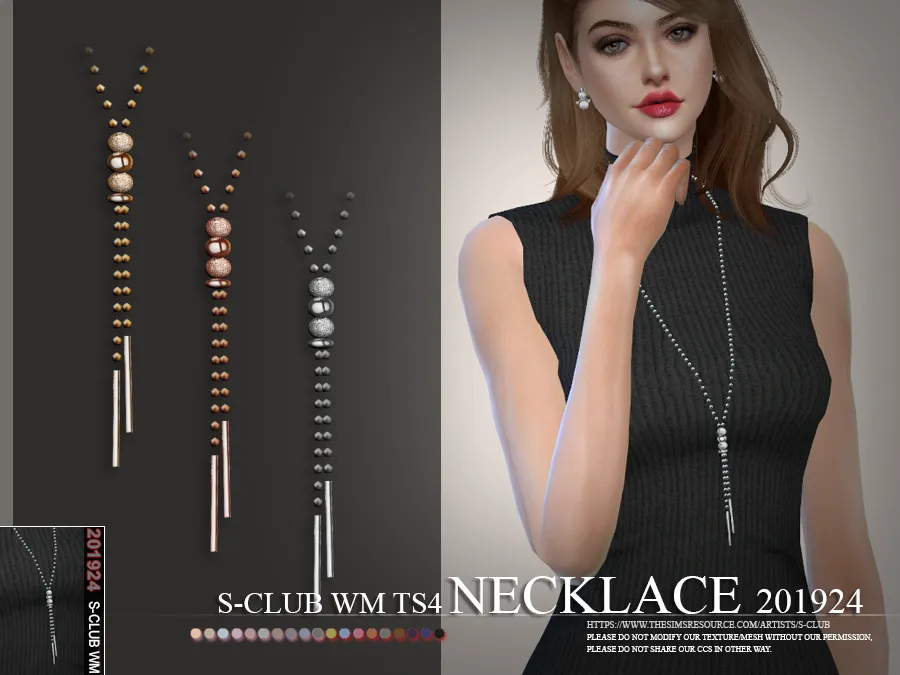 3090885.png S-Club ts4 WM Necklace 201924 - Image 1