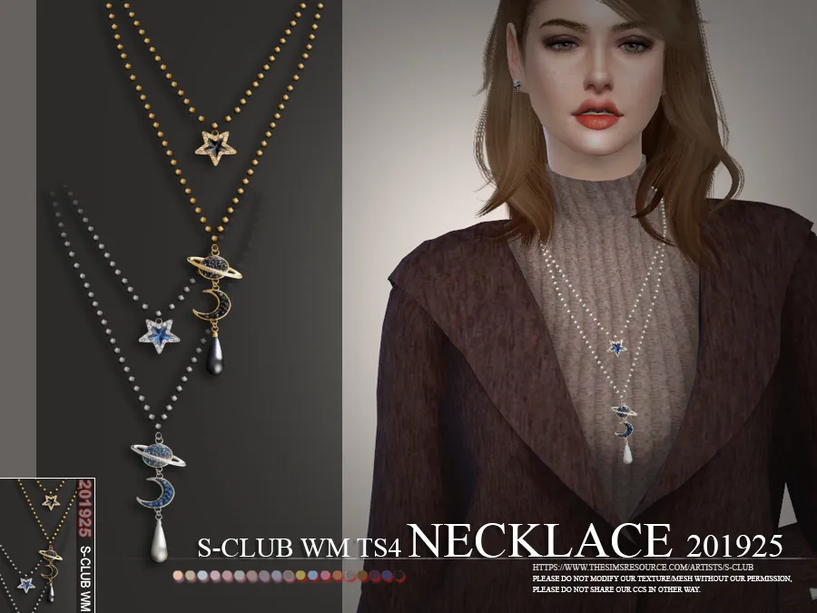 S-Club ts4 WM Necklace 201925