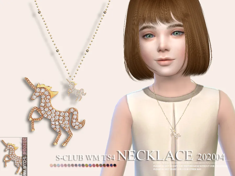S-Club ts4 WM Necklace 202004