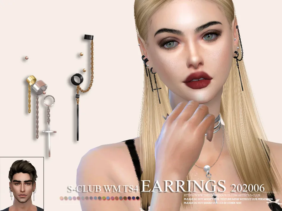 S-Club ts4 WM EARRINGS 202006