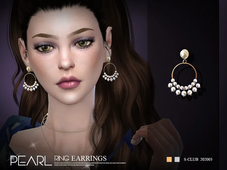 S-Club ts4 LL EARRINGS 202003