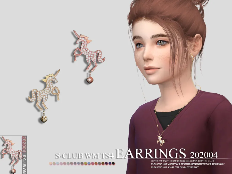 S-Club ts4 WM EARRINGS 202004