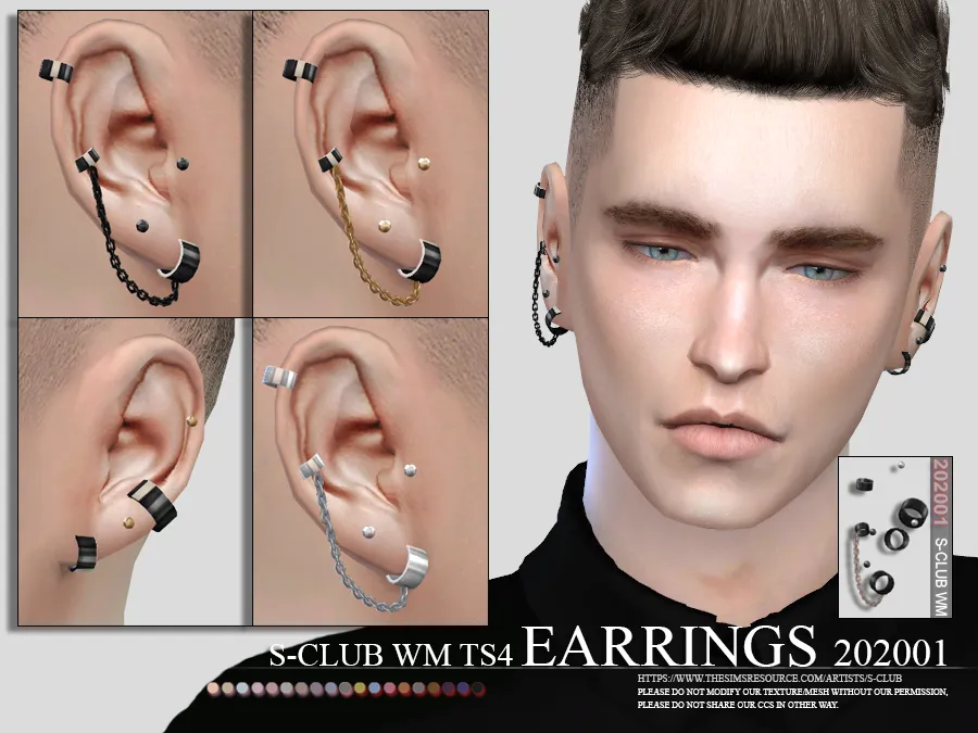 S-Club ts4 WM EARRINGS 202001