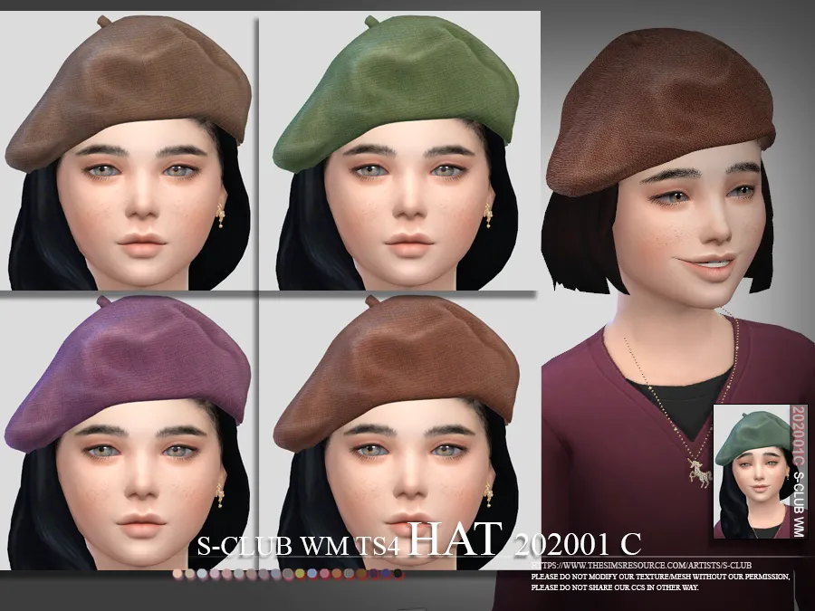 S-Club ts4 WM Hat 202001 C