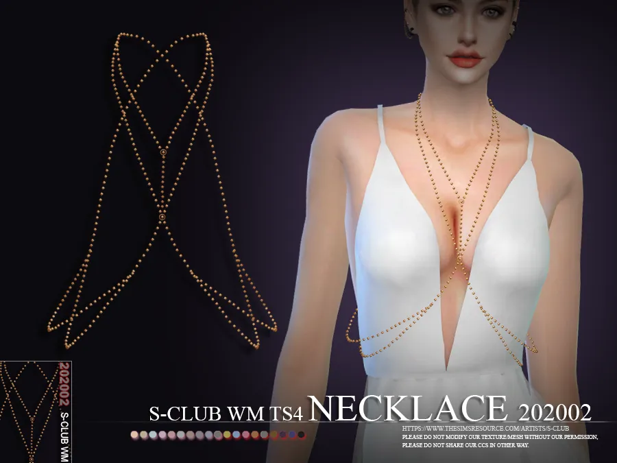 S-Club ts4 WM Necklace 202002