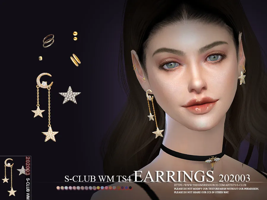S-Club ts4 WM EARRINGS 202003