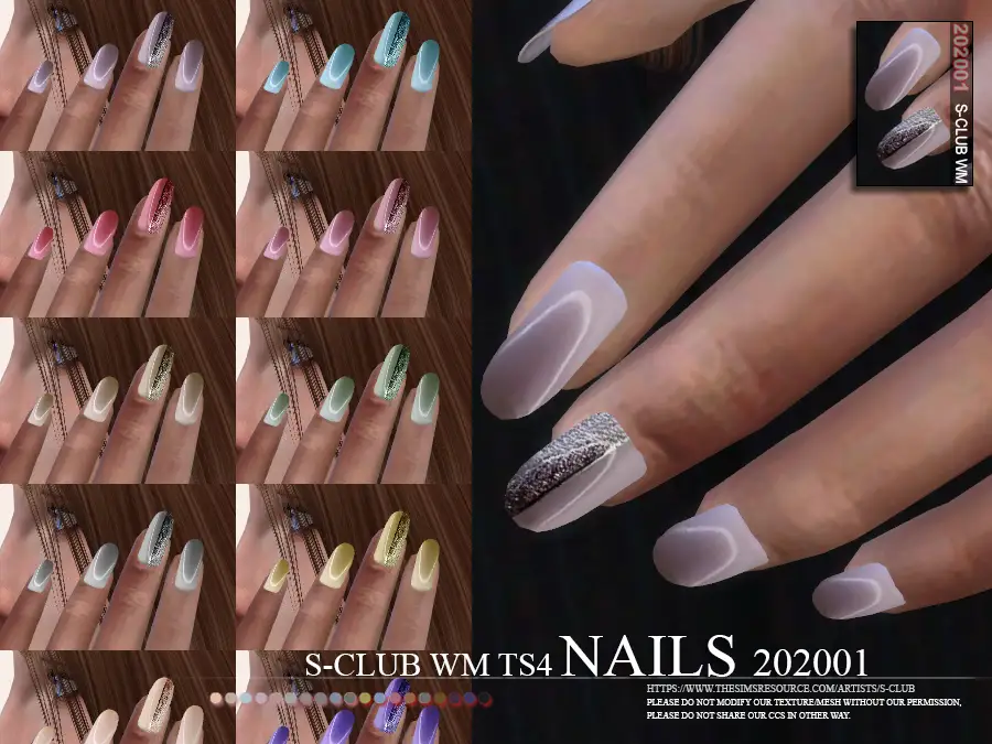 S-Club ts4 WM Nails 202001