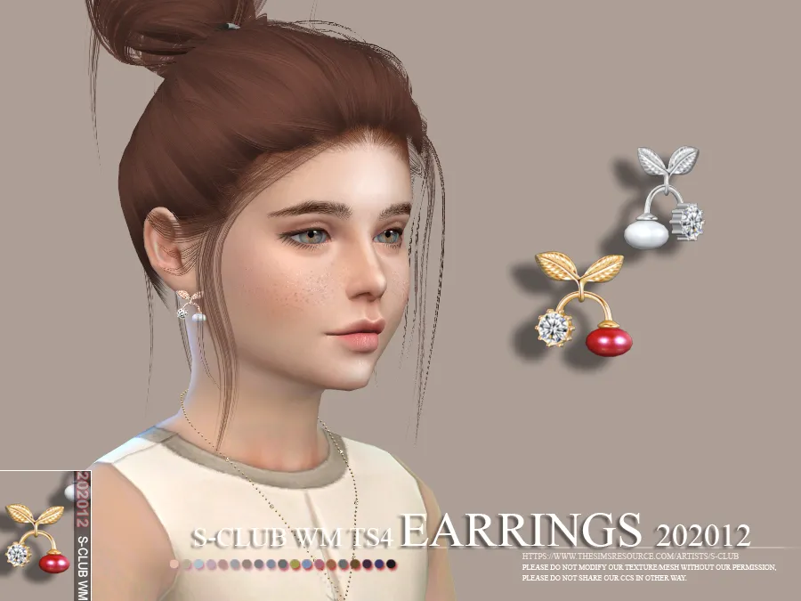 S-Club ts4 WM EARRINGS 202011