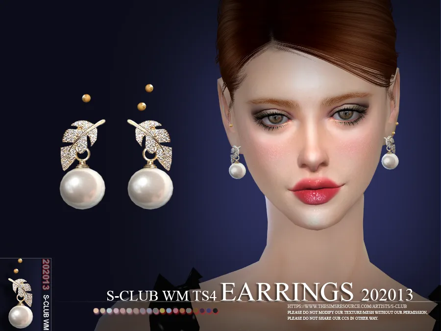 S-Club ts4 WM EARRINGS 202013