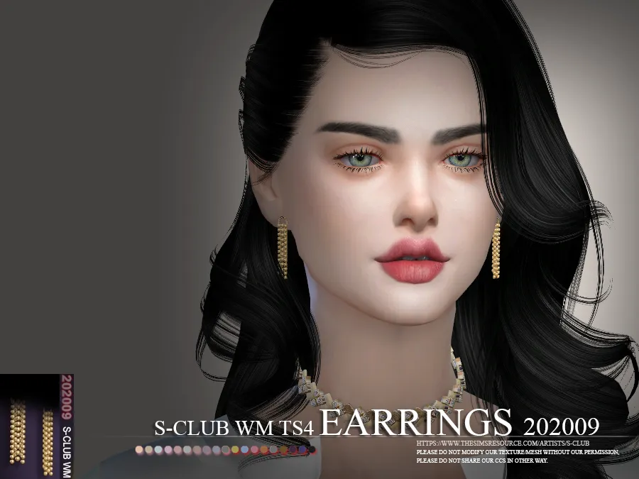 S-Club ts4 WM EARRINGS 202009