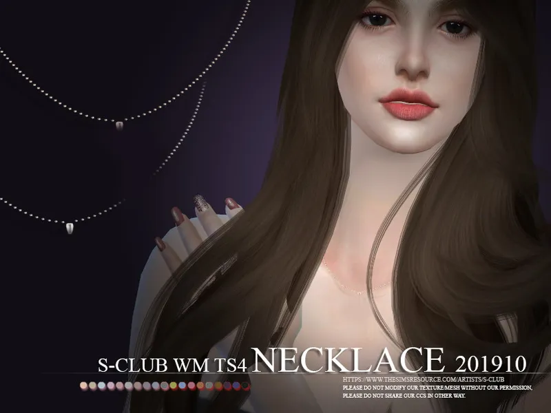 S-Club ts4 WM Necklace 201910