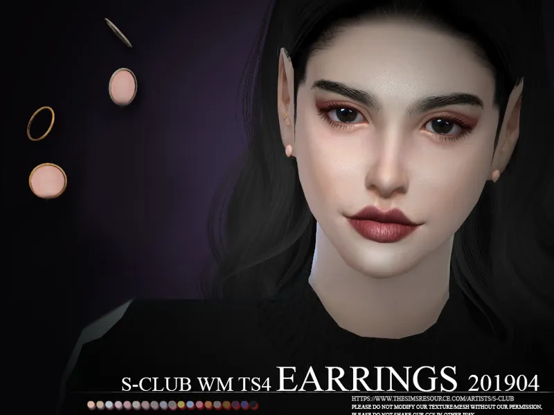 S-Club ts4 WM EARRINGS 201904