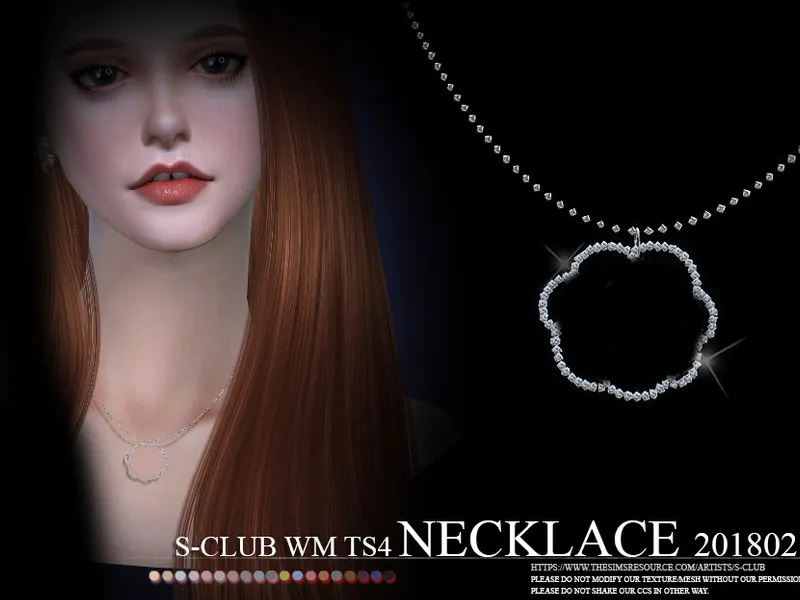 S-Club ts4 WM Necklace F 201802