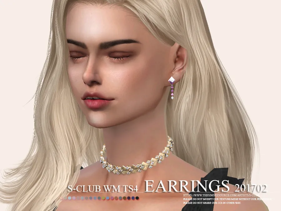 S-Club ts4 WM EARRINGS F 201702 update21122017